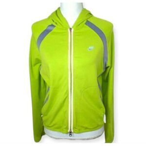 NIKE GREEN WORKOUT HOODIE SZ.M EUC.